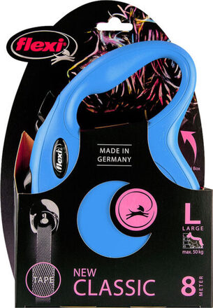Flexi Classic Tape L 8 meter Blauw