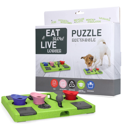 Eat Slow Live Longer Puzzel Rechthoek