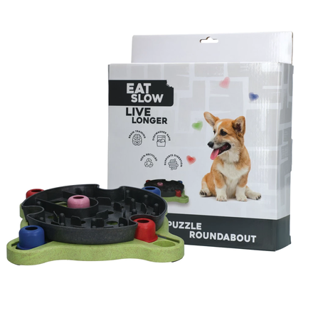 Eat Slow Live Longer Puzzel Roundabout