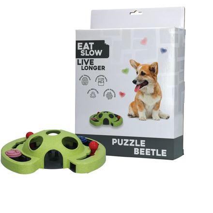 Eat Slow Live Longer Puzzel Beetle