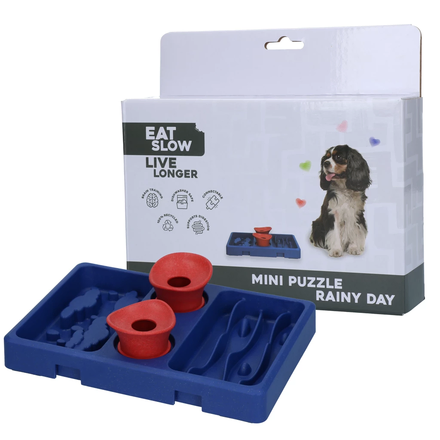 Eat Slow Live Longer Mini Puzzel Rainy Day