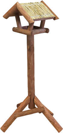 Voederhuis Bruin met Stro Dak